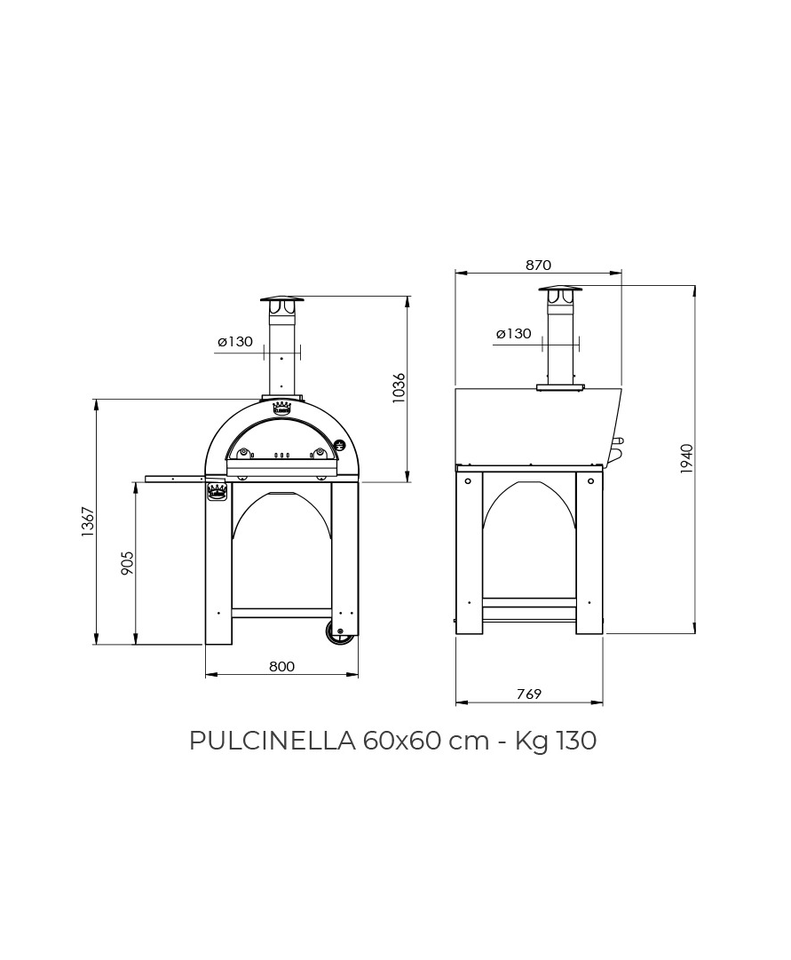 Clementi Pulcinella Gas-Fired Pizza Oven – Effortless, Authentic Perfection