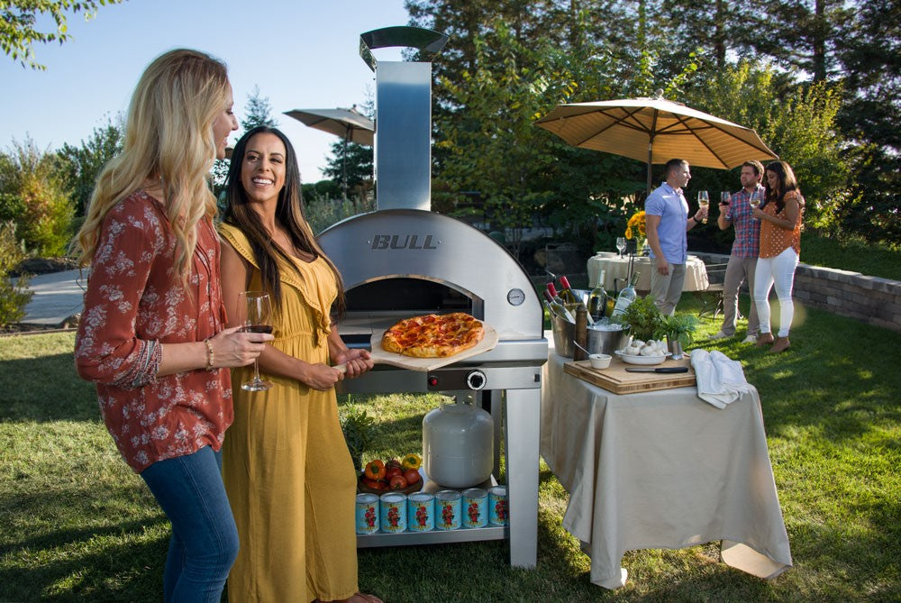 Bull Large Wood Pizza Oven With Cart